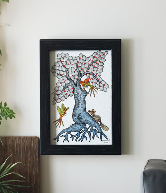 Gond Tree Art Painting