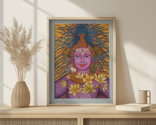 Shiva Kerala Mural Painting