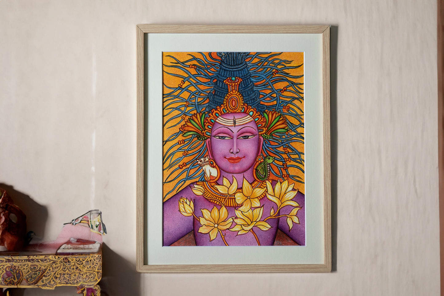 Shiva Kerala Mural Painting