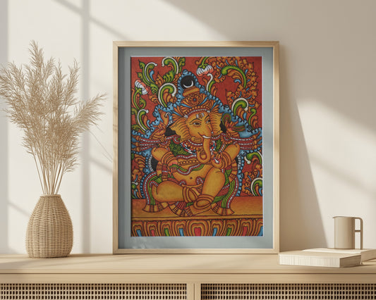 Ganesha Kerala Mural Painting