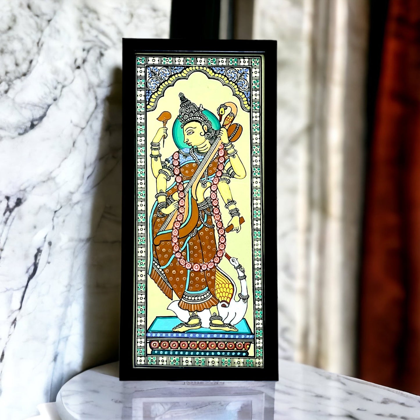 Devi Pattachitra on Tussar Silk