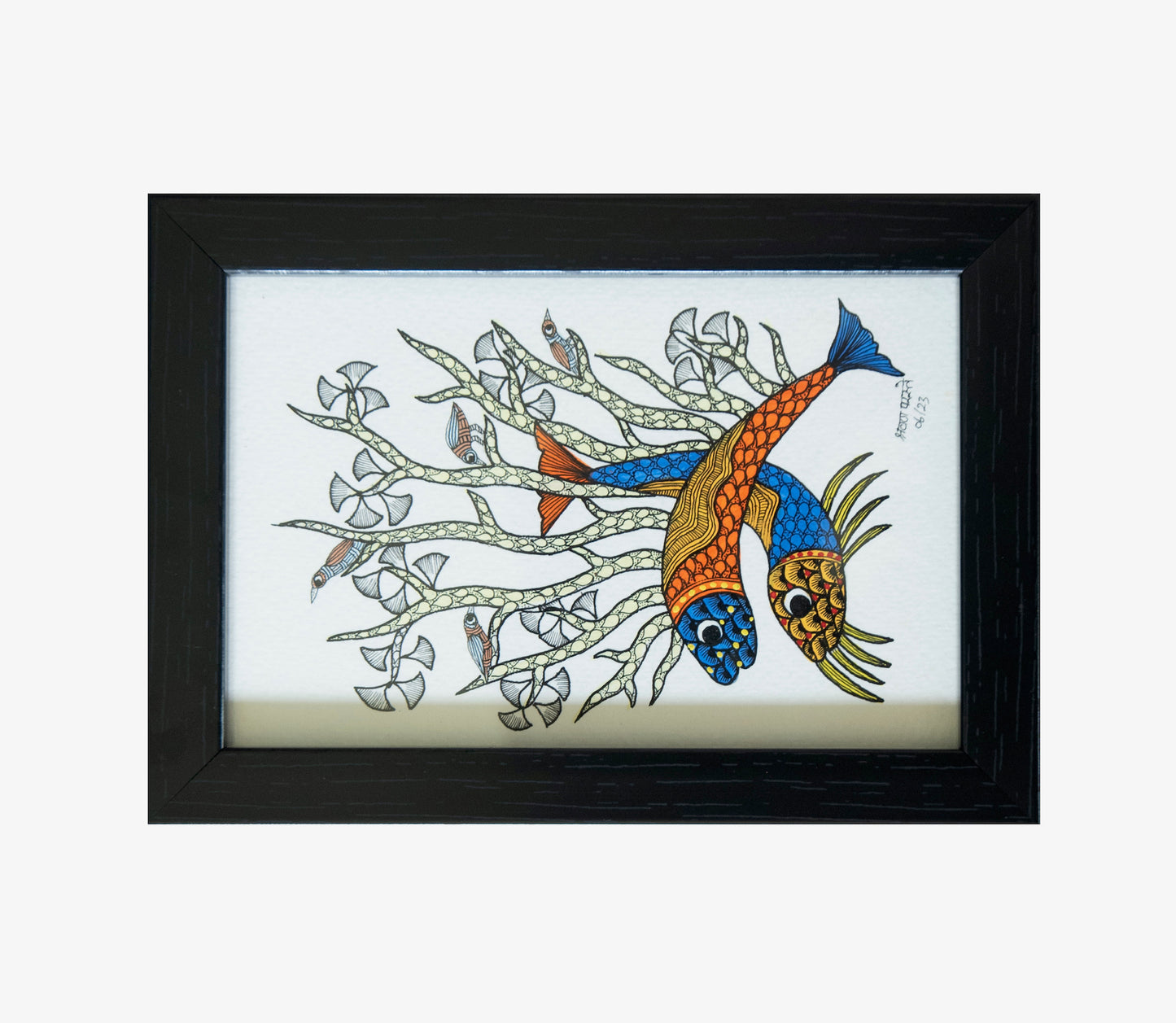 Gond Fish Painting Art