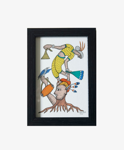 Gond Village Art Painting