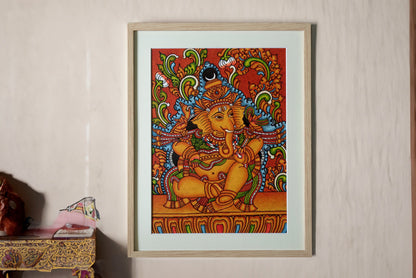 Ganesha Kerala Mural Painting